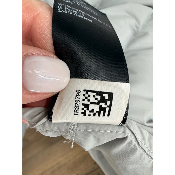 The North Face Womens Stretch Down Hooded Jacket Light Grey XL Puffer Outdoors - Picture 10 of 13